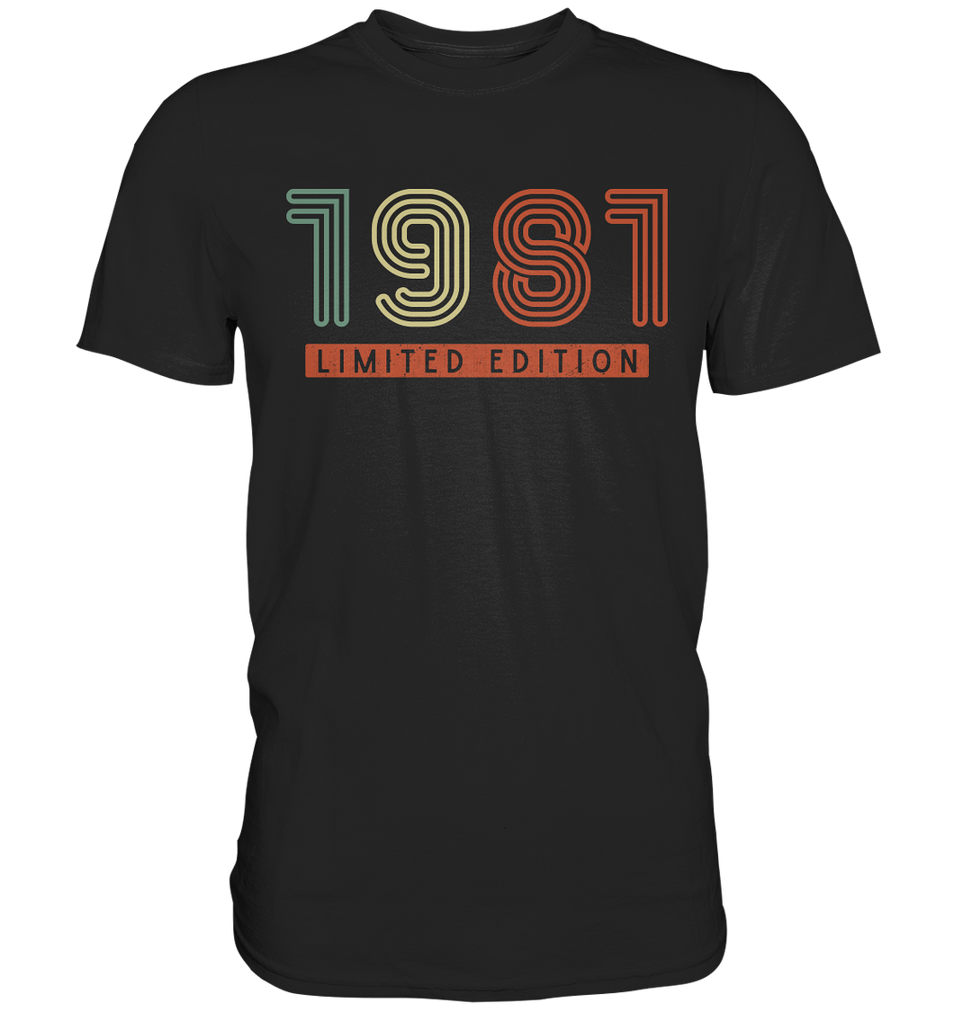 Retro Limited Edition personalisiertes Geburtstag T-Shirt Männer Frauen