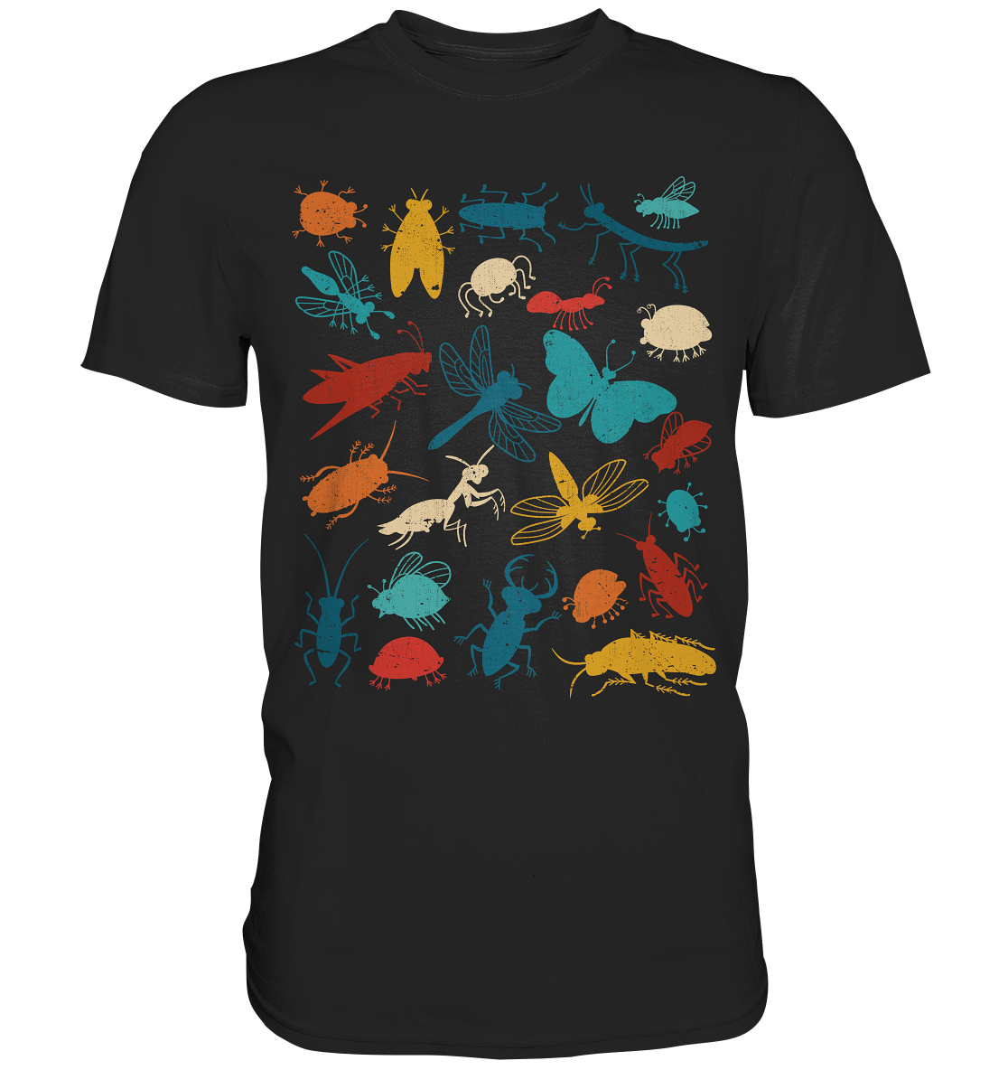 Bunte Insekten Käfer T-Shirt