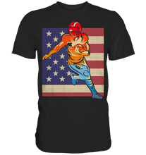 Laden Sie das Bild in den Galerie-Viewer, Amerikanische Flagge American Football T-Shirt
