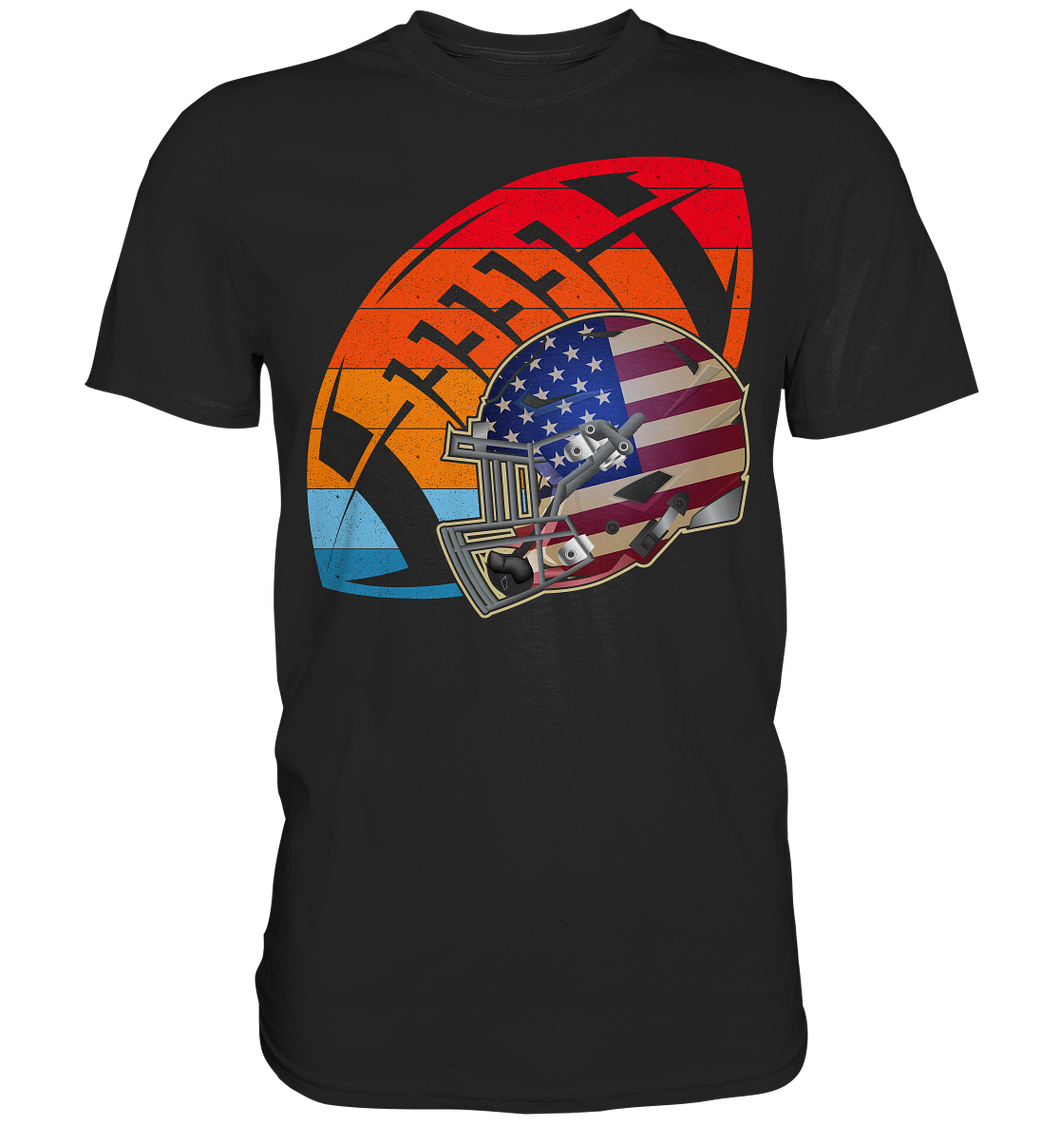 Retro American Football Helm T-Shirt