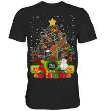 Laden Sie das Bild in den Galerie-Viewer, Weihnachten Dackel Weihnachtsbaum Hunde Weihnachtsoutfit T-Shirt
