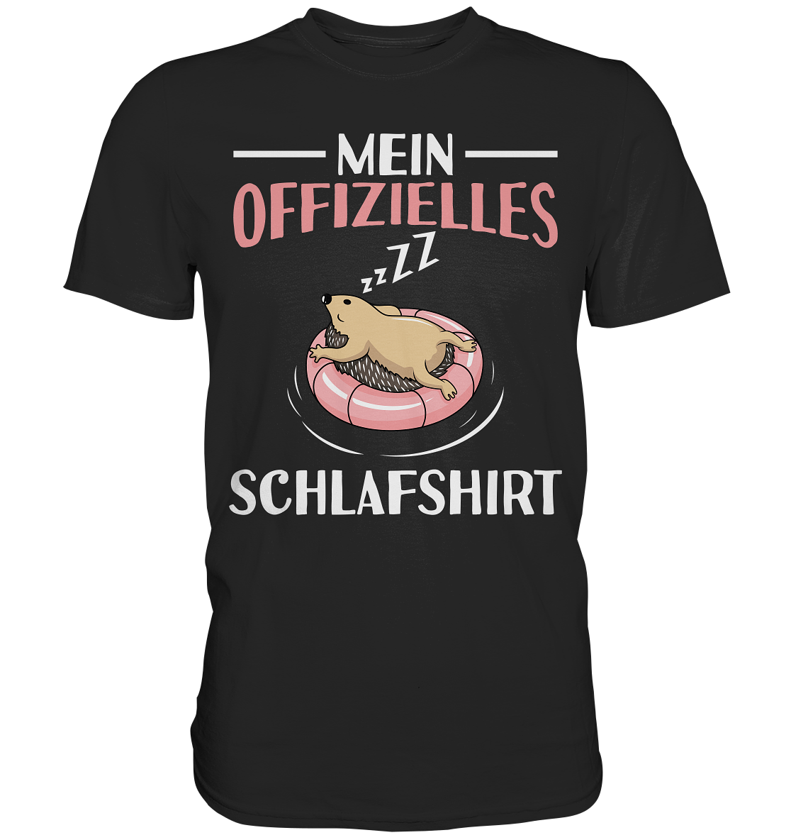 Offizielles Schlafshirt Nachthemd Schlafanzug Pyjama Igel T-Shirt