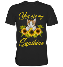 Laden Sie das Bild in den Galerie-Viewer, Katze Sonnenblumen T-Shirt Gärtner Geschenk

