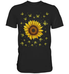 Sonnenblume Schmetterling T-Shirt