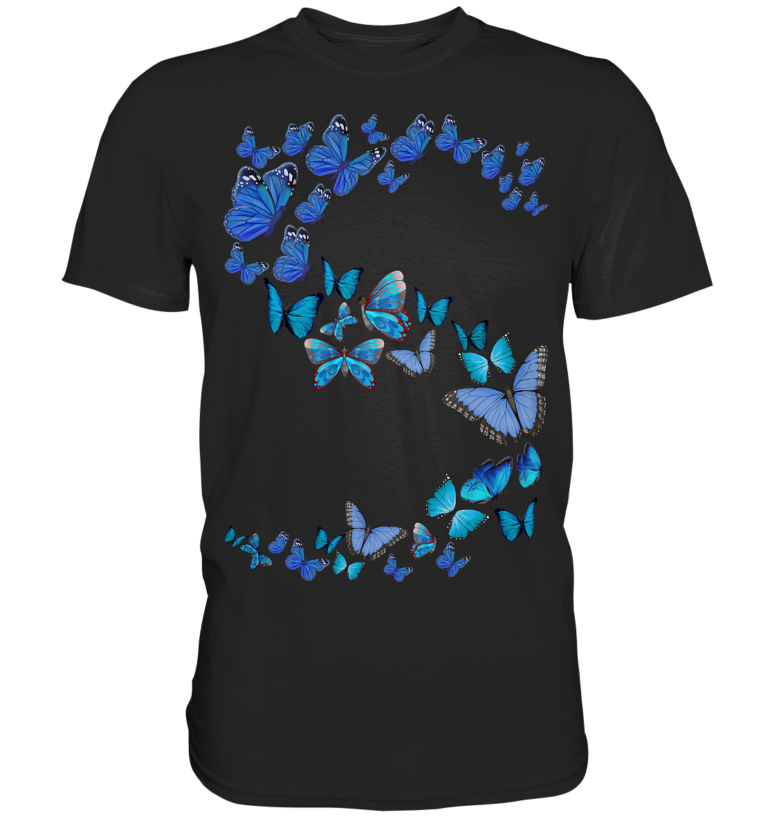 Schöne Blaue Schmetterlinge T-Shirt