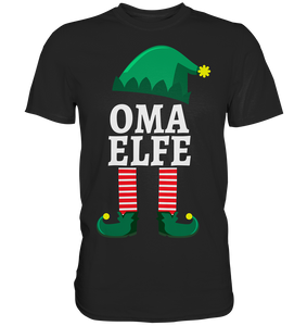 Oma Elfe Familie Weihnachten Großmutter Weihnachtself T-Shirt