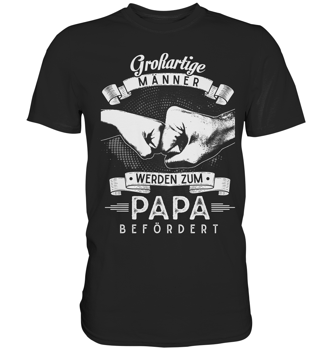 Großartige Männer werden zum Papa befördert T-Shirt