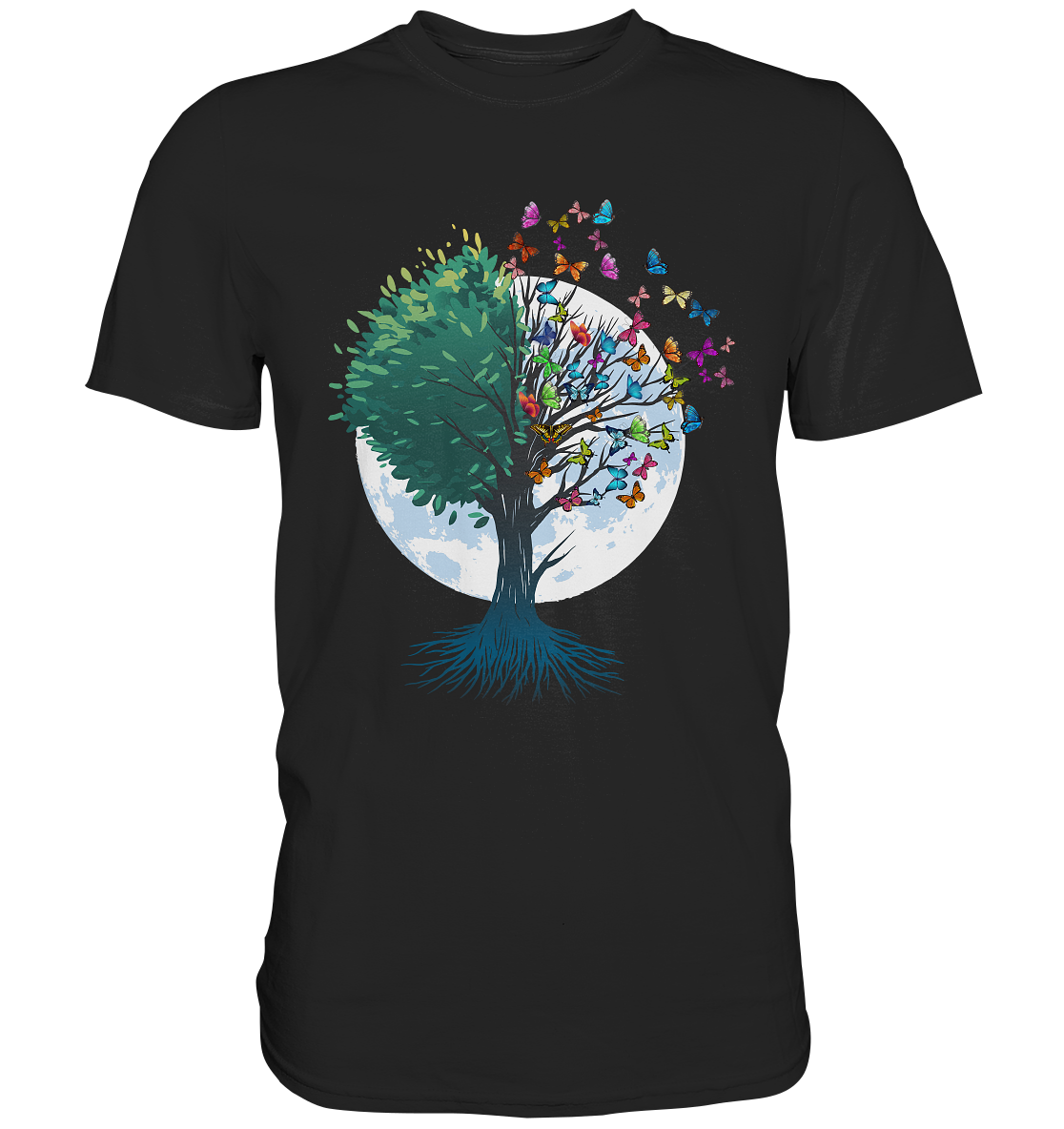 Natur Schmetterling Baum T-Shirt