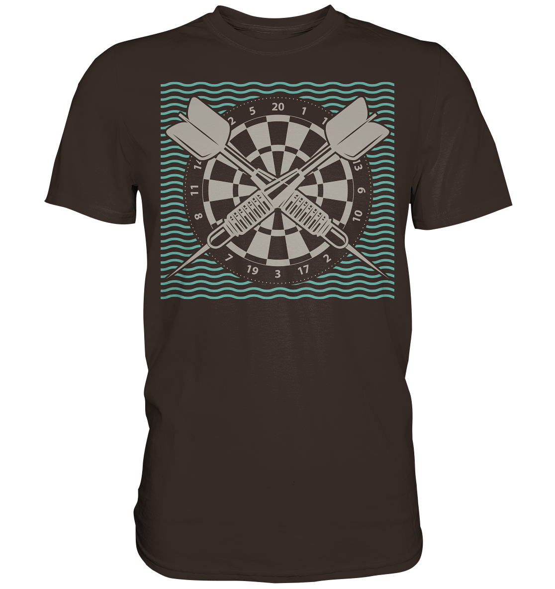Dartscheibe Dart Sport Dartpfeile T-Shirt