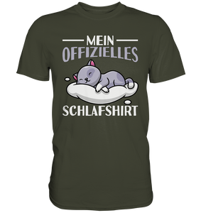 Offizielles Schlafshirt Nachthemd Schlafanzug Pyjama Schlafen Katze T-Shirt