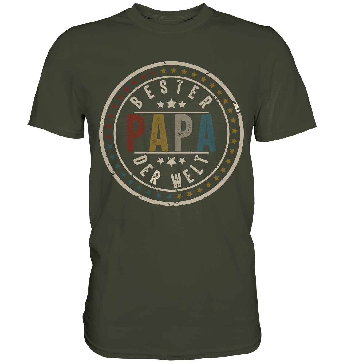 Bester Papa der Welt Vatertag Geschenk Vintage Vater T-Shirt