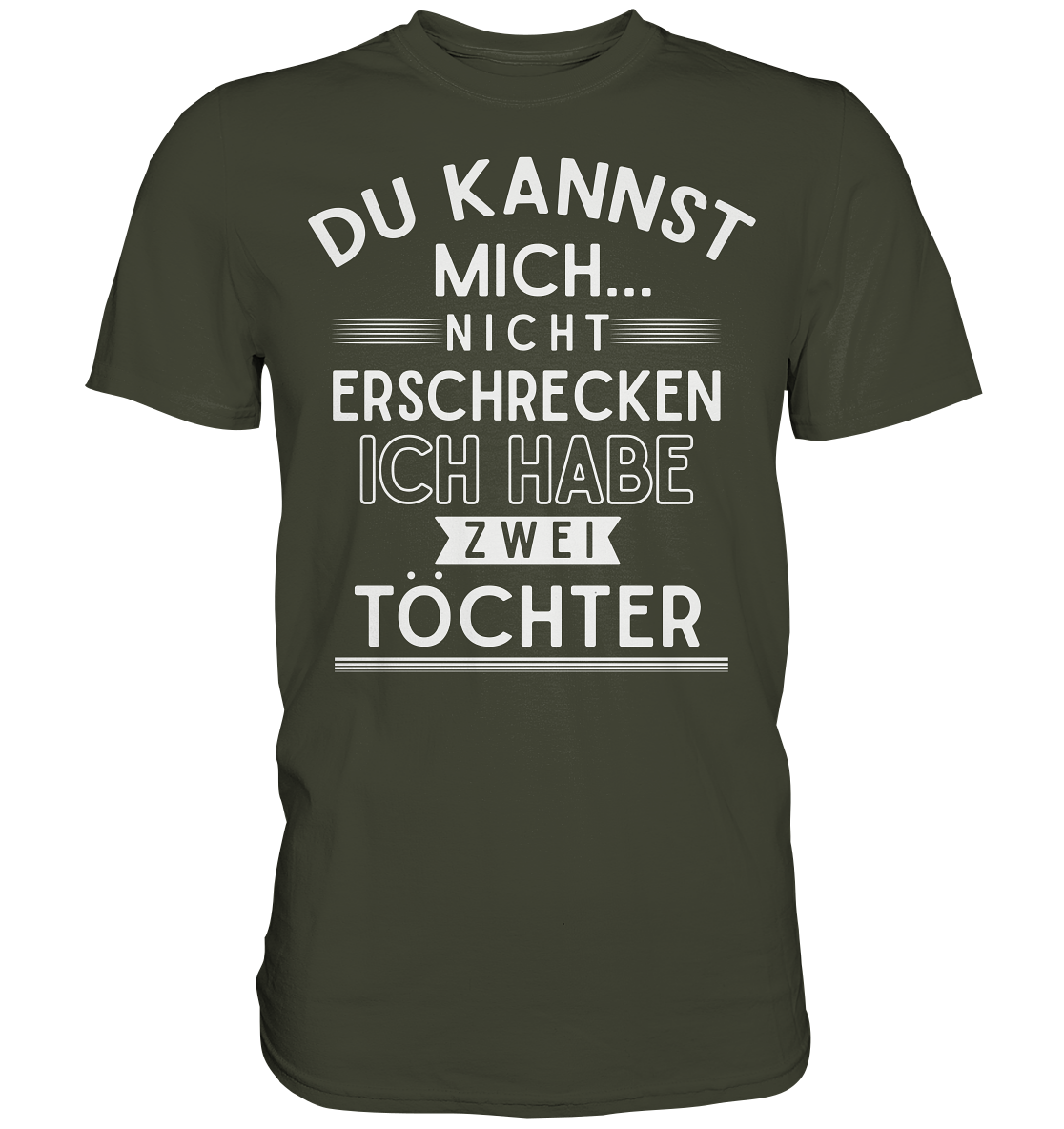 Vater von zwei Töchtern T-Shirt