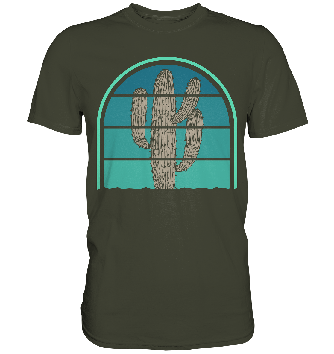 Retro Kaktus T-Shirt