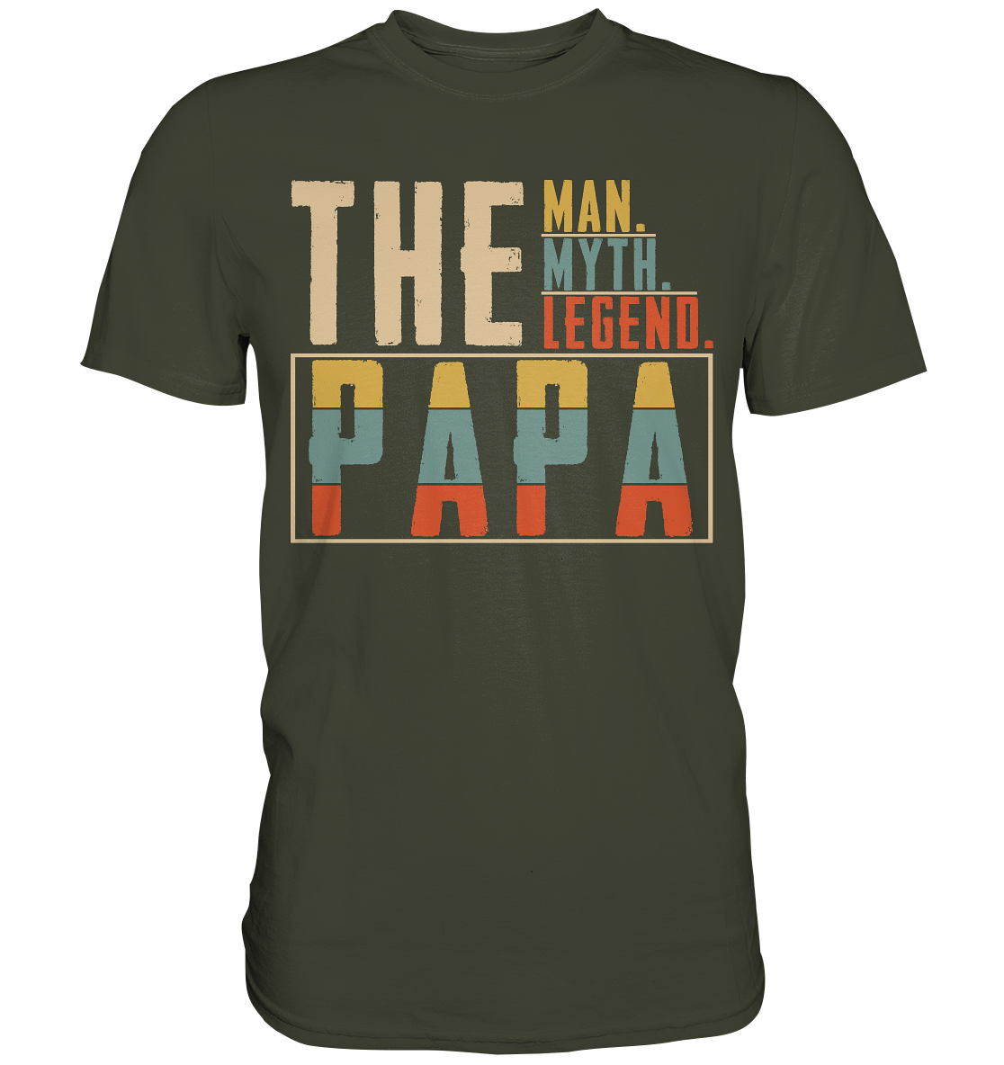 Bester Papa Ever Vatertag Geschenk Retro Vater T-Shirt