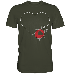 Marienkäfer Herz Insekten T-Shirt
