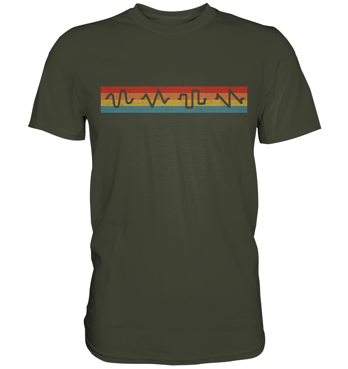 Synthesizer Audio Wellenform Synth Rave Analog T-Shirt