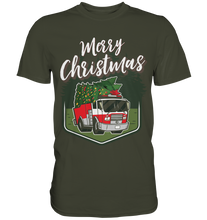 Laden Sie das Bild in den Galerie-Viewer, Merry Christmas Feuerwehr Weihnachten T-Shirt
