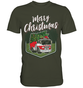 Merry Christmas Feuerwehr Weihnachten T-Shirt