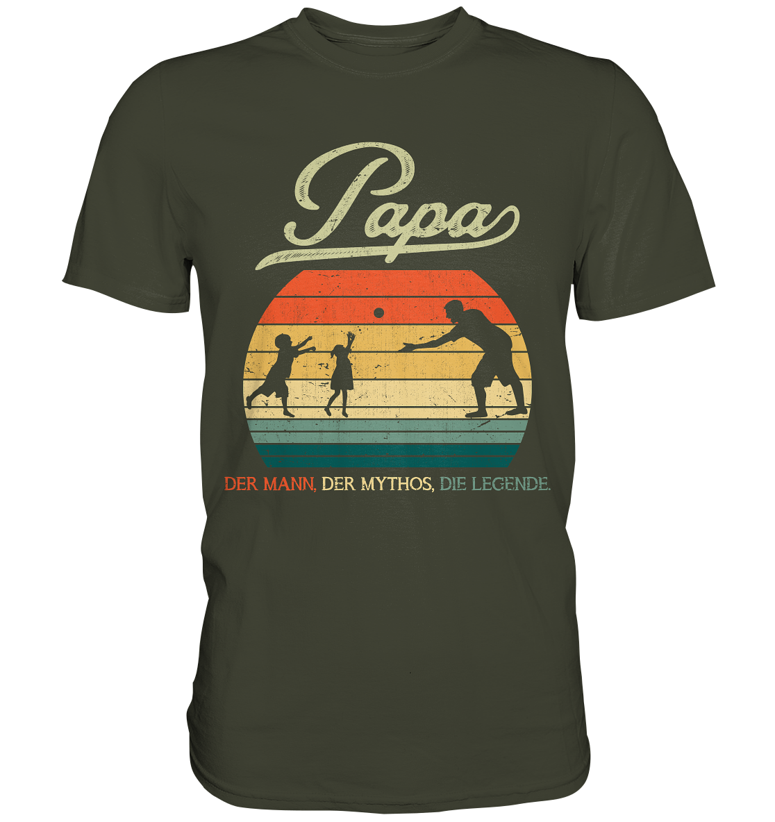 Papa Kinder Vater Geschenk Vatertag T-Shirt
