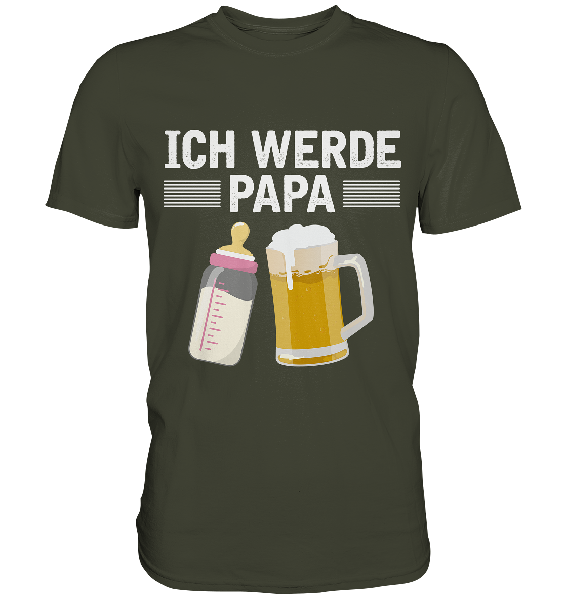 Ich werde Papa Herren Premium T-Shirt