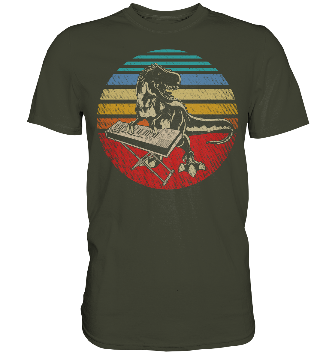 Retro Japan Synthesizer Analoger Musik Trex T-Shirt