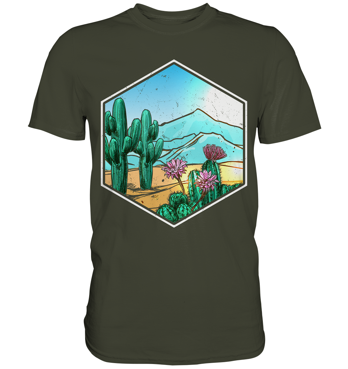 Wüste Sukkulenten Kakteen Pflanzen Kaktus T-Shirt