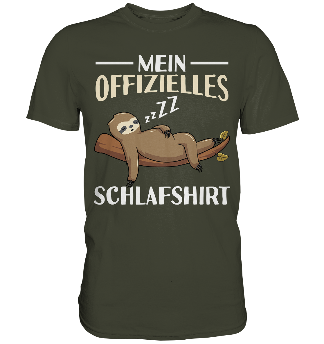 Offizielles Schlafshirt Nachthemd Schlafanzug Pyjama Faultier T-Shirt