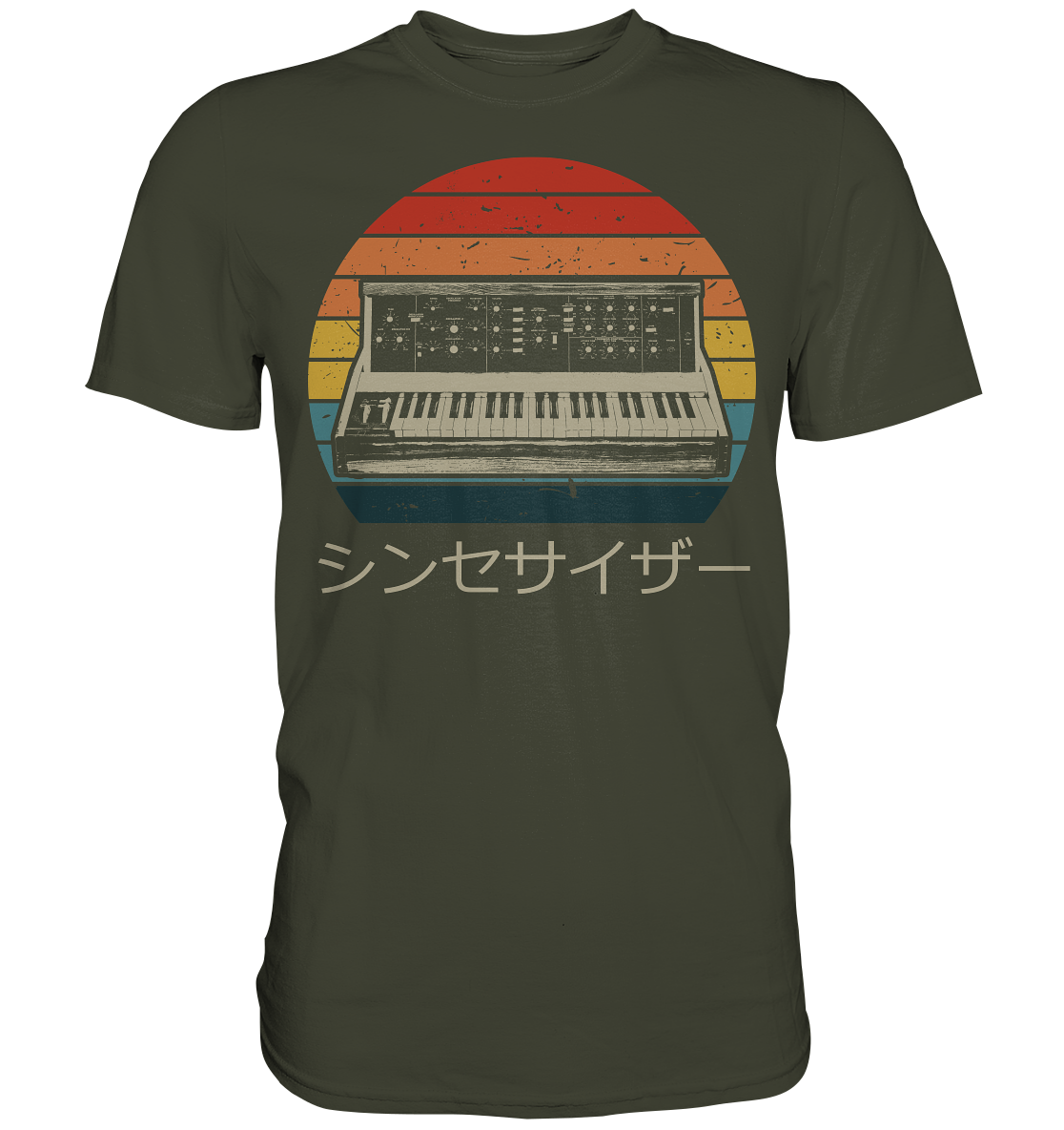 Retro Modular Synthesizer Musikproduzent Analog Japan T-Shirt