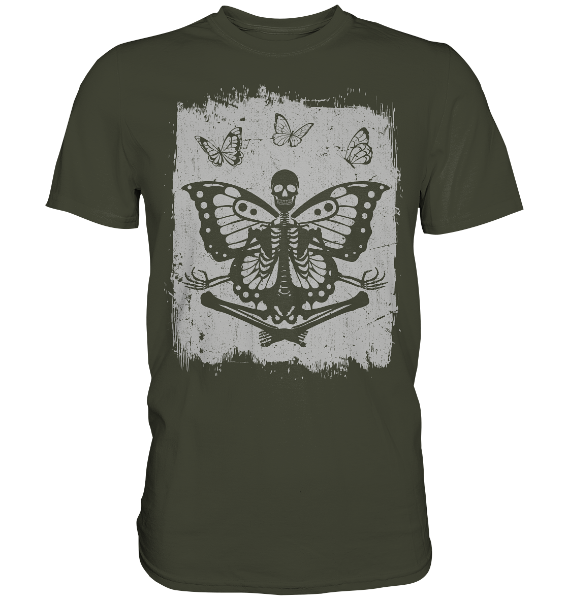 Skelett Schmetterling Insekten T-Shirt