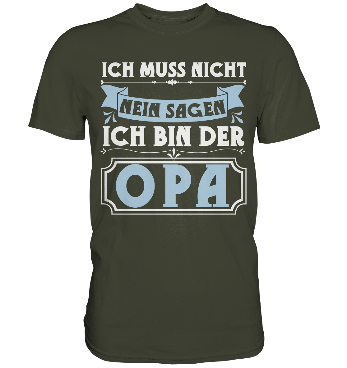 Ich bin der Opa Lustig Vatertag Geschenk Großvater T-Shirt