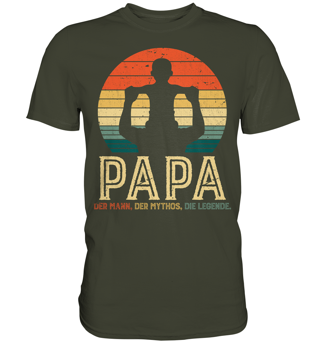 Papa Sohn Vati Kind Bester Vater Mann Mythos Legende T-Shirt