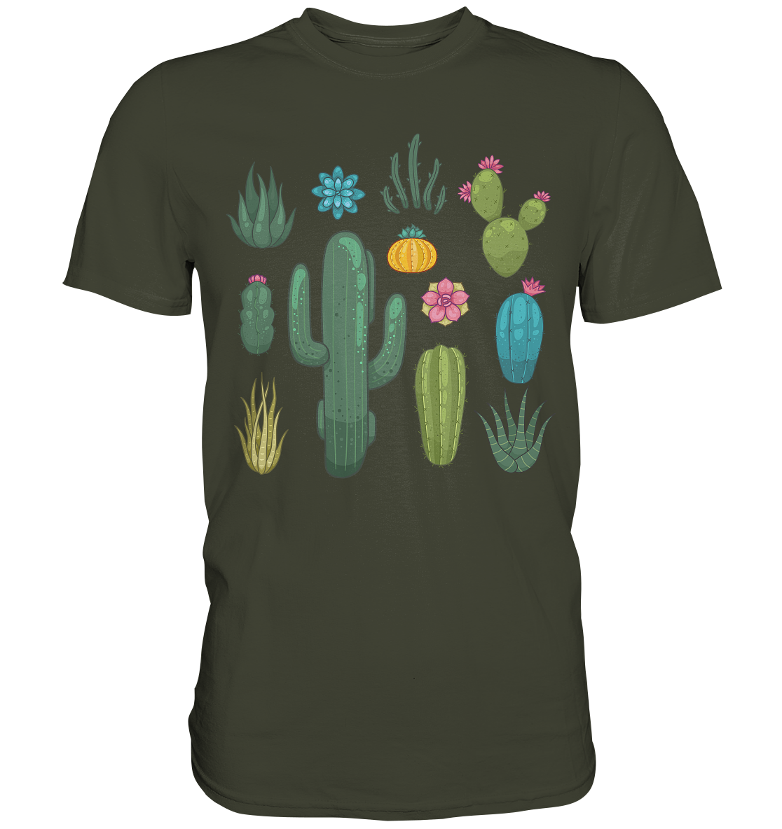 Kakteen T-Shirt Kaktus Sukkulenten Pflanzen