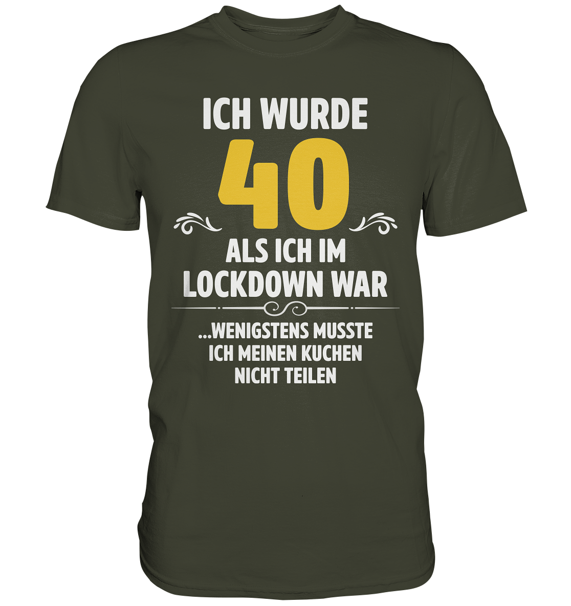 Lockdown personalisiertes Männer Frauen Geburtstag T-Shirt mit Wunschzahl