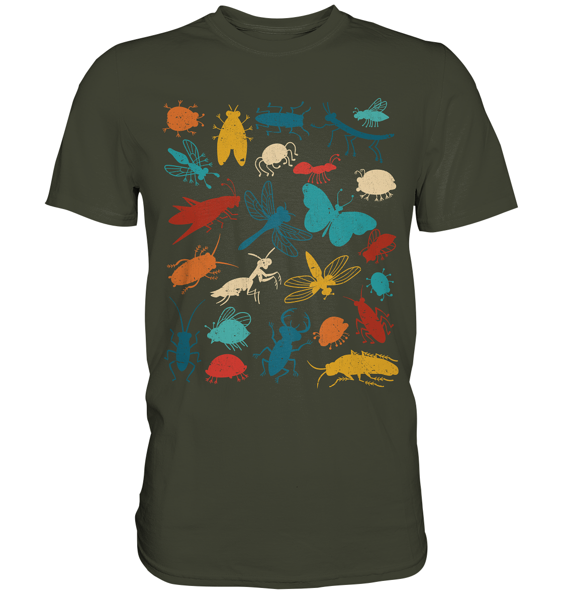 Bunte Insekten Käfer T-Shirt