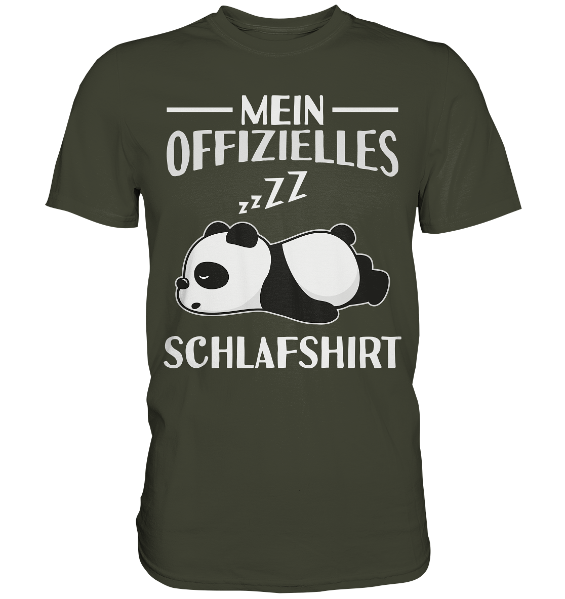 Offizielles Schlafshirt Nachthemd Schlafanzug Pyjama Panda T-Shirt
