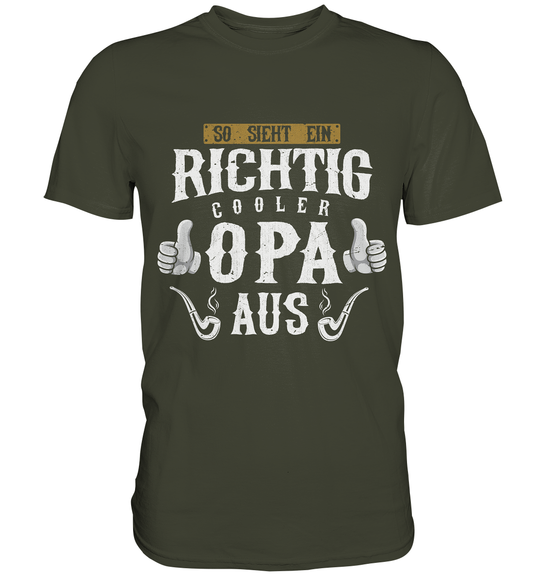 Richtig cooler Opa Herren Premium T-Shirt