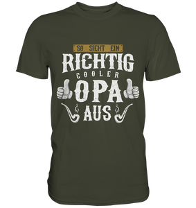 Richtig cooler Opa Herren Premium T-Shirt