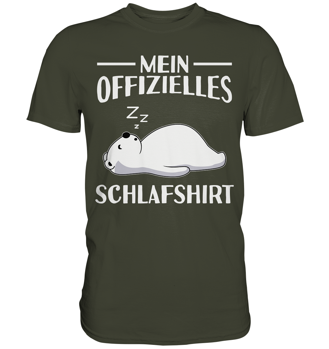 Offizielles Schlafshirt Nachthemd Schlafanzug Pyjama Eisbär T-Shirt