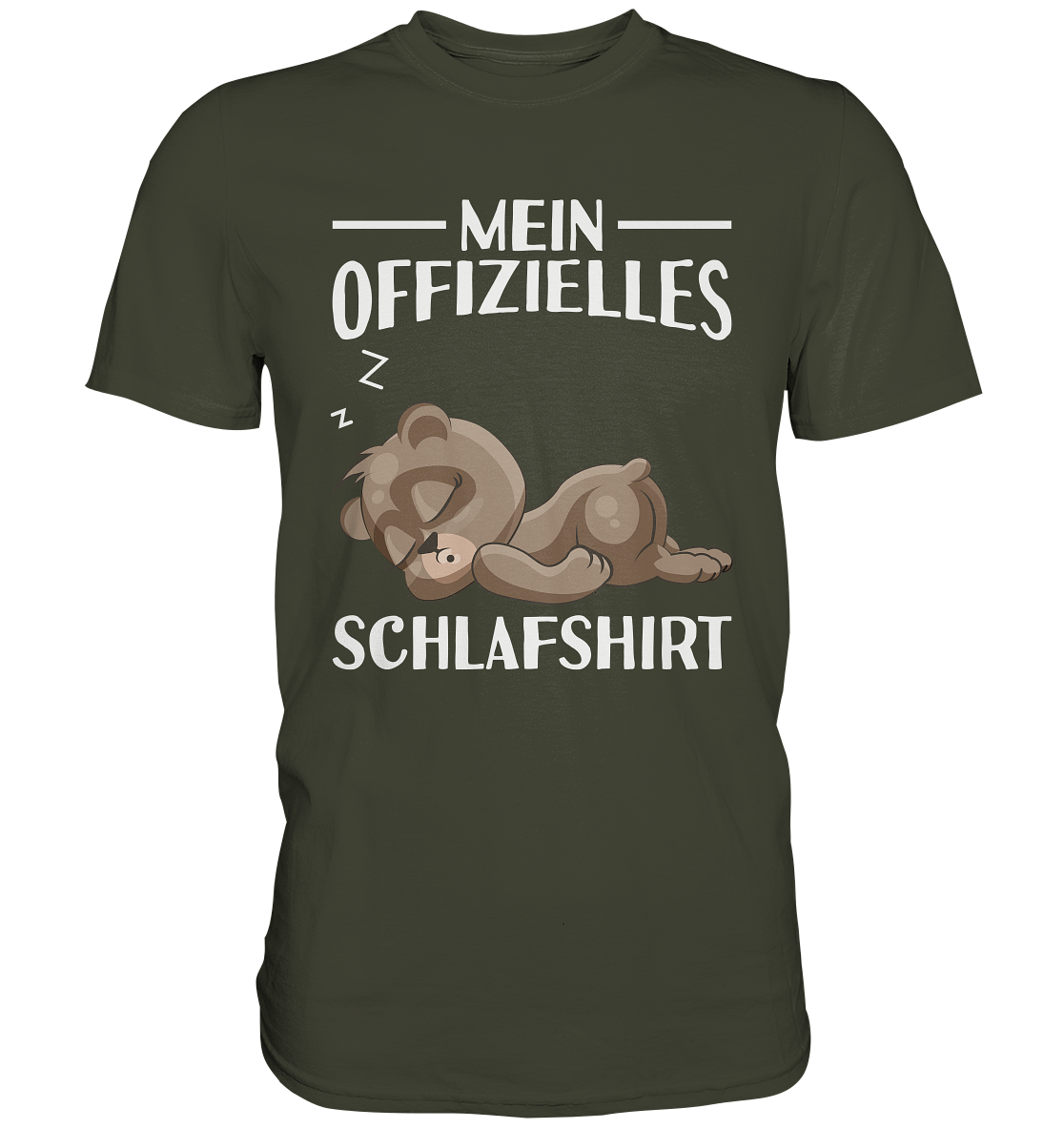Offizielles Schlafshirt Nachthemd Schlafanzug Pyjama Bär T-Shirt