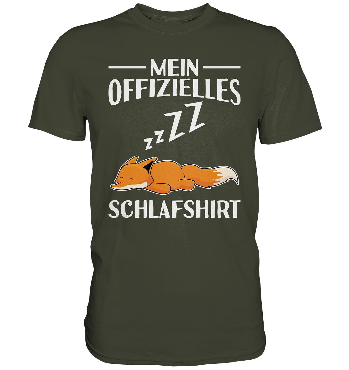Offizielles Schlafshirt Nachthemd Schlafanzug Pyjama Fuchs T-Shirt