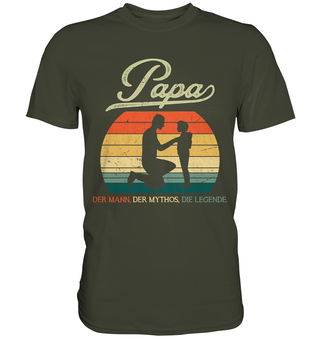 Papa Tochter Vatertag Geschenk Vater T-Shirt