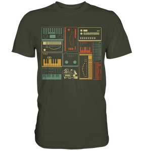 Analoger modularer Synthesizer Musiker Keyboard T-Shirt