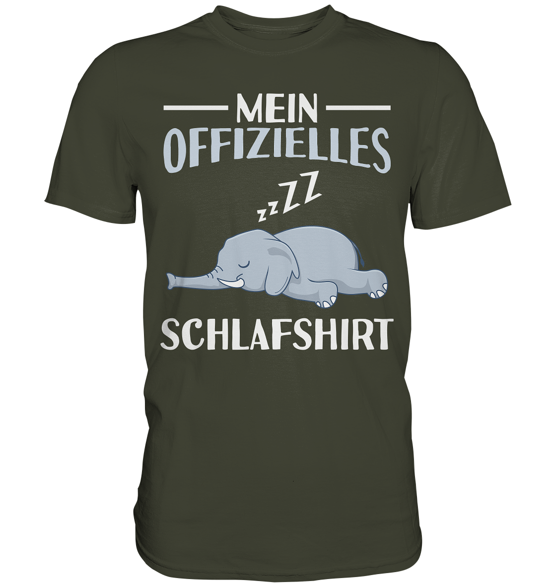 Offizielles Schlafshirt Nachthemd Schlafanzug Pyjama Elefant T-Shirt