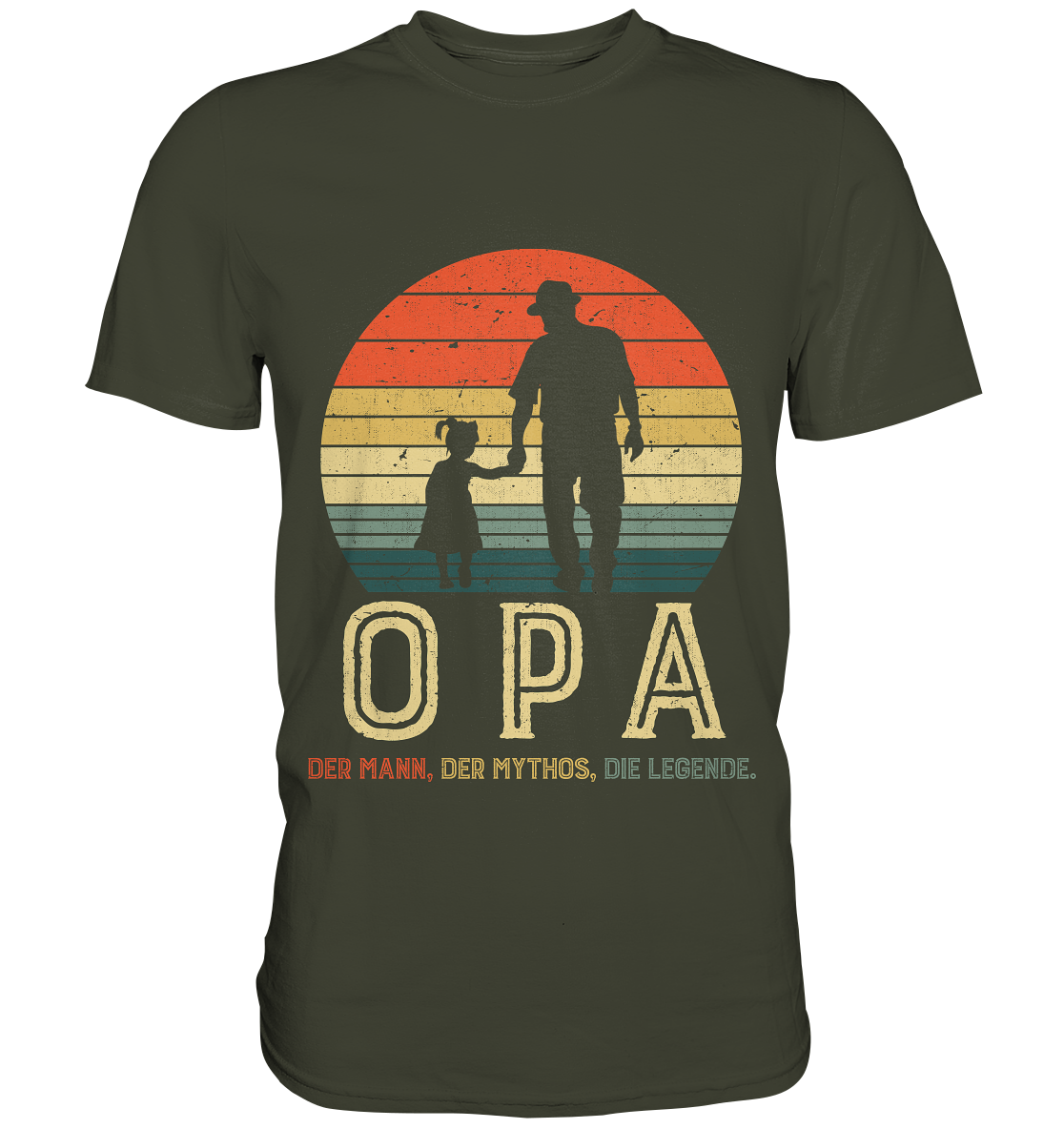Opa und Enkelin Herren Premium T-Shirt