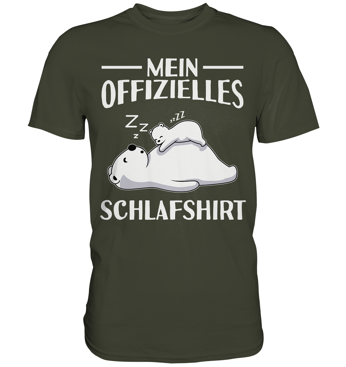 Offizielles Schlafshirt Nachthemd Schlafanzug Pyjama Eisbären T-Shirt