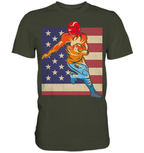 Laden Sie das Bild in den Galerie-Viewer, Amerikanische Flagge American Football T-Shirt
