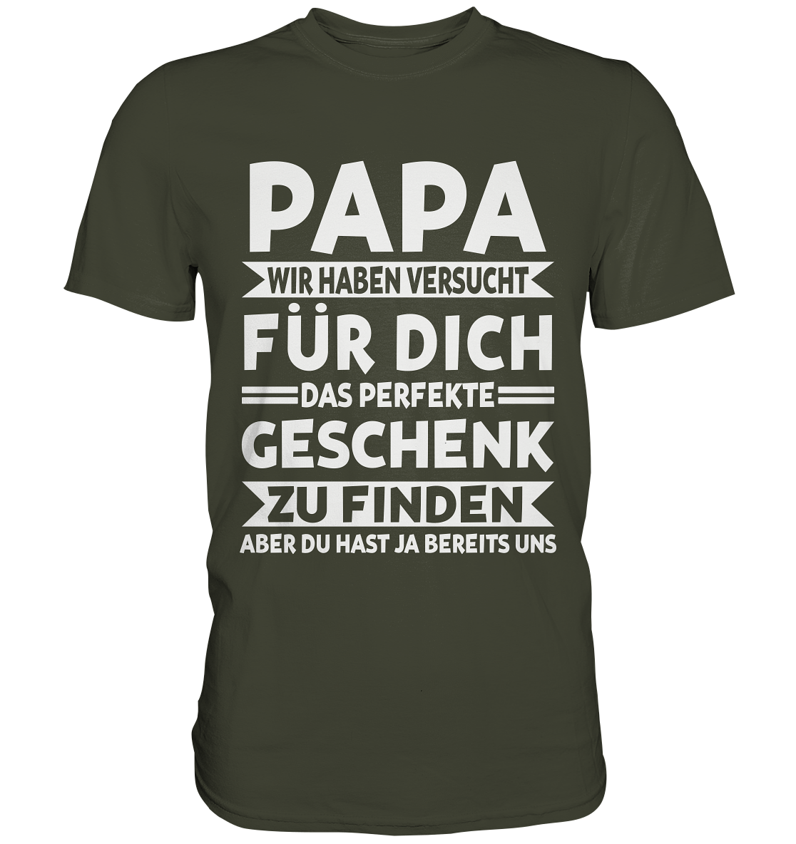 Papa Geschenk Vatertag Kinder Vater T-Shirt