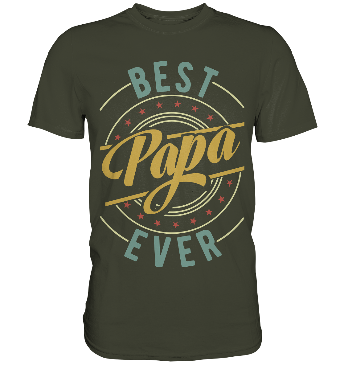 Bester Papa Ever Vatertag Geschenk Vater T-Shirt