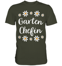 Laden Sie das Bild in den Galerie-Viewer, Garten Chefin Shirt Gänseblümchen Garten Frau Gärtnerin T-Shirt
