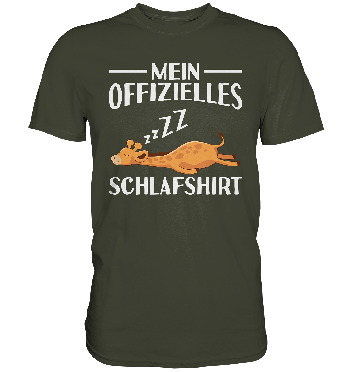 Offizielles Schlafshirt Nachthemd Schlafanzug Pyjama Giraffe T-Shirt